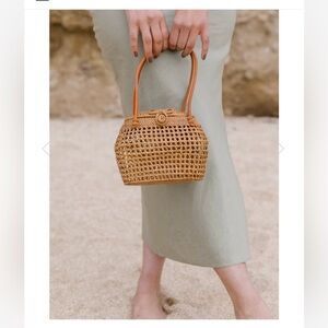 Saffron & Poe Tenganan basket handbag